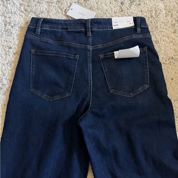 Vervet Olivia High Rise Ultra Wide Leg Stretch Jean Sz 31 Sparkle Dark Wash - Picture 11 of 11